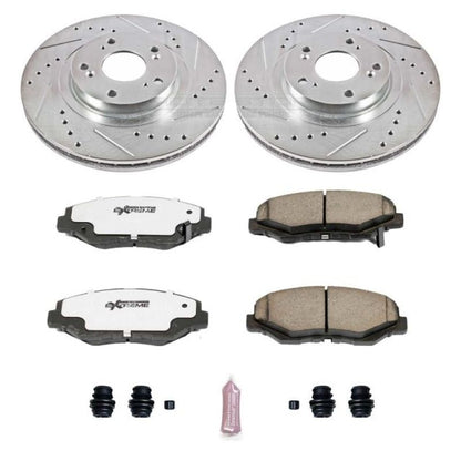 Power Stop 13-15 Acura ILX Front Z26 Street Warrior Brake Kit PowerStop