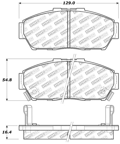 StopTech Street Disc Rear Brake Pads - 305.06170 Stoptech