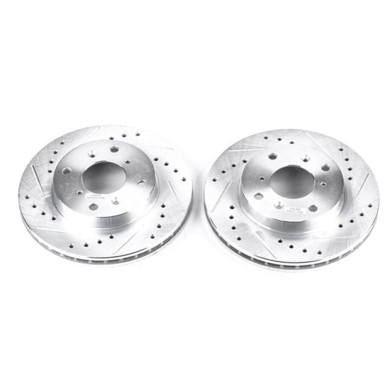 Power Stop 98-99 Acura CL Front Evolution Drilled & Slotted Rotors - Pair PowerStop