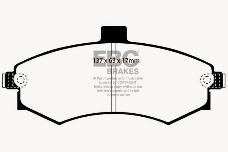 EBC YellowStuff Front Brake Pads - DP41670R