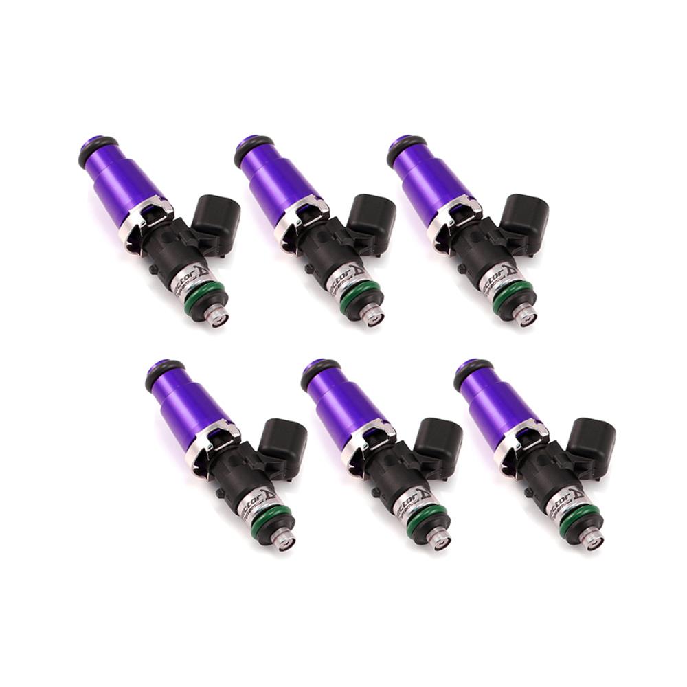 Injector Dynamics 1750-XDS - 60mm Length - 14mm Purple Top - 14mm Lower O-Ring (Set of 6)