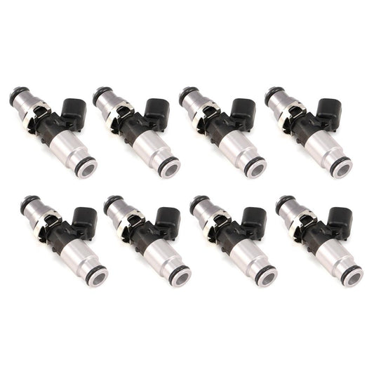 Injector Dynamics 1750-XDS - 60mm Length - 14mm Grey Top - Silver Bottom Adapt (Set of 8)