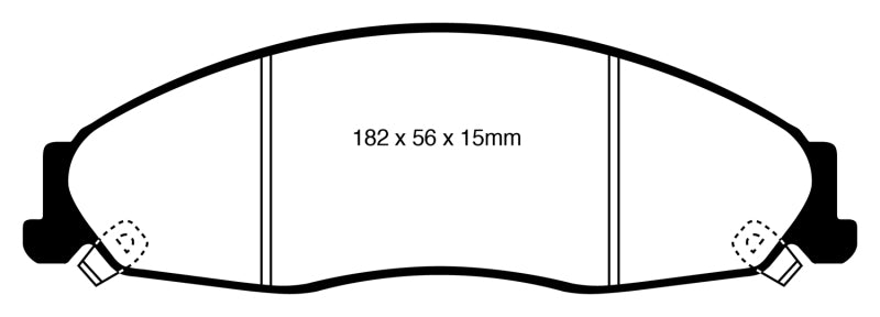 EBC YellowStuff Front Brake Pads - DP41841R EBC