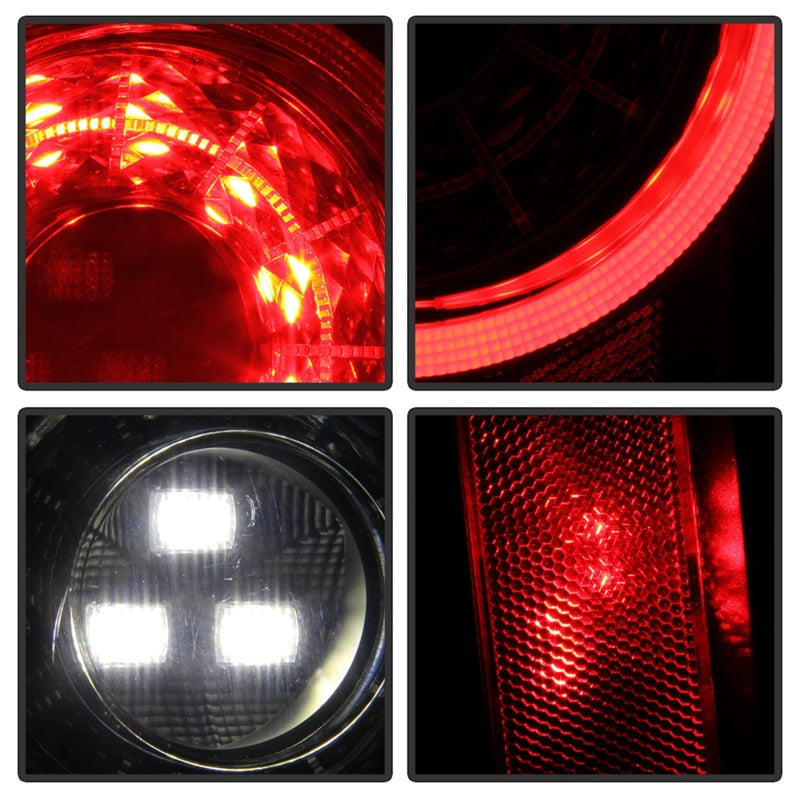 Spyder 19-20 Jeep Wrangler - Full LED Tail Lights - Seq Turn Signal - Black ALT-YD-JW19-SEQ-BK SPYDER