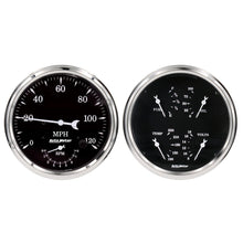 Load image into Gallery viewer, Auto Meter Old Tyme Black Quad &amp; Tach/Speedo 5in. - 2 Pc.