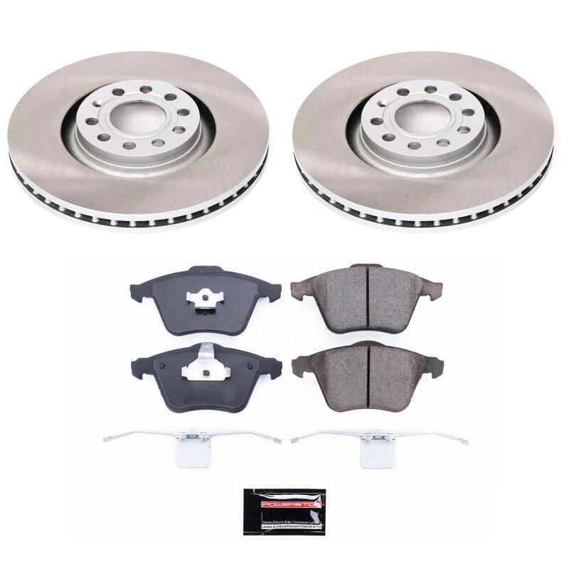 Power Stop 01-05 Audi Allroad Quattro Front Semi-Coated Rotor Kit PowerStop