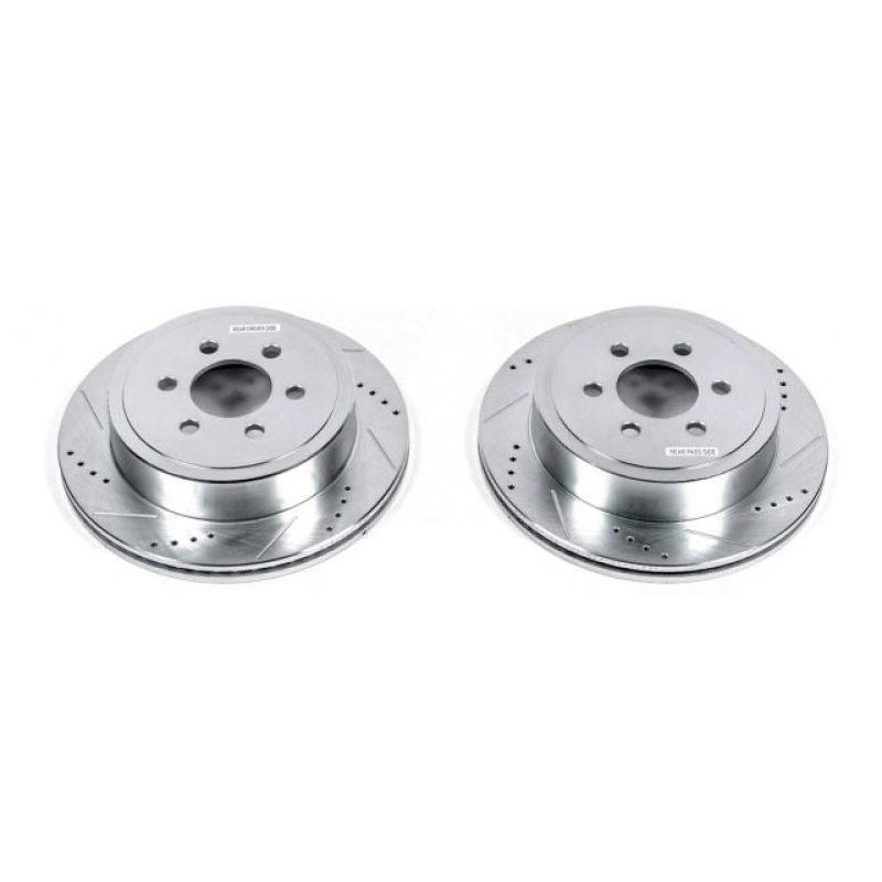 Power Stop 2003 Dodge Durango Rear Evolution Drilled & Slotted Rotors - Pair PowerStop
