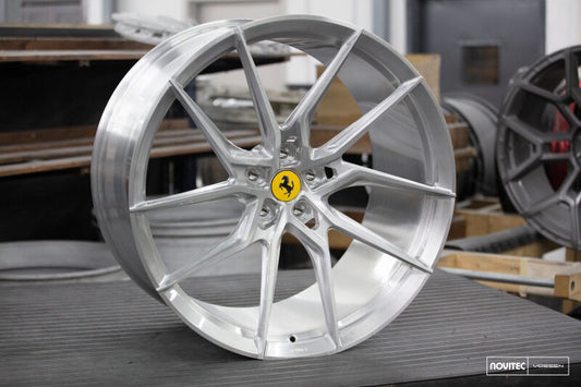 Vossen x Novitec NF8 21x9 ET:30 Brushed - Gloss Clear Ferrari GTC4Lusso / FF Front Wheel