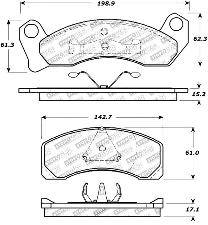 StopTech Premium Ceramic Brake Pads - 308.04310