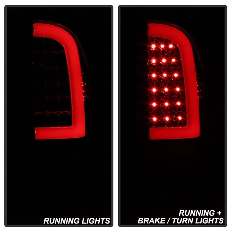 xTune 05-15 Toyota Tacoma (Excl Models w/LED) Light Bar LED Tail Lights -Chrm (ALT-ON-TT05-LBLED-C) SPYDER