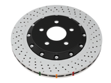 DBA 2022+ Volkswagen Golf R Mk8 5000 Series Cross Drilled & Dimpled 2 Piece Front Brake Rotor