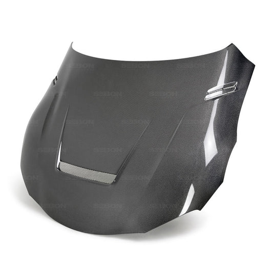 Seibon HD20TYSUP-VS-DS Double-Sided Carbon Fiber VS-Style Hood for 2020–2026 Toyota GR Supra
