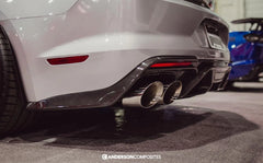 Anderson Composites 2020 - 2023 Mustang Shelby GT500 Carbon Fiber Rear Diffuser - AC-RL20FDMU500