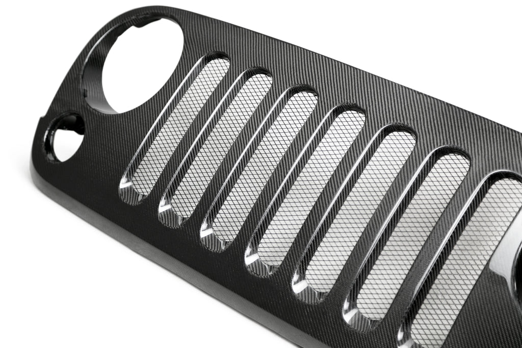 Anderson Composites 2007 - 2018 Jeep Carbon Fiber Front Grille - AC-JPFG