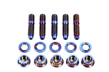 PLM Titanium K-Series Header Manifold Stud Kit K-Series K20 K24 - PLM-M10-BOLT-TITAN-5PCS