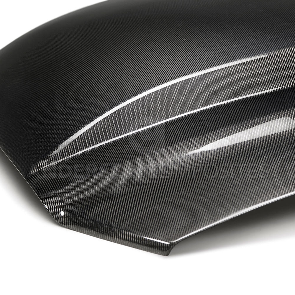 Anderson Composites Type-cj Carbon Fiber Cowl Hood For 2013-2014 Ford Mustang - AC-HD13FDMU-CJ