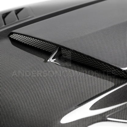 Anderson Composites 18-23 Ford Mustang Ram Air Carbon Fiber Hood AC-HD18FDMU-AB-DS Anderson Composites