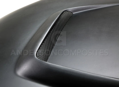 Anderson Composites 15-17 Mustang Fiberglass GT350 Style Hood (Primer) - AC-HD15FDMU-GR-GF