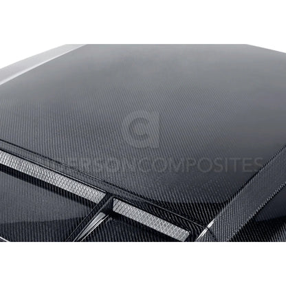 Anderson Composites 2010 - 2014 Shelby GT500 & 2013 - 2014 Mustang Carbon Fiber Ram Air Cowl Hood - AC-HD1011FDMU-TS