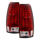 Spyder Chevy Avalanche 07-13 LED Tail Lights Red Clear ALT-YD-CAV07-LED-RC