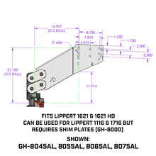 Load image into Gallery viewer, Gen-Y Executive Torsion-Flex SnapLatch Fifth Wheel to Gooseneck 2 5/16″ Coupler 4.5K pin weight for LCI 1621, 1621 HD, *1116, and *1716 Frames- GH-8055AL