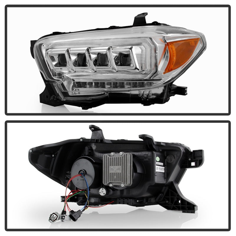 Spyder 16-20 Toyota Tacoma LED Model Only High-Power LED Headlights - Chrome PRO-YD-TT16LEDAP-C SPYDER