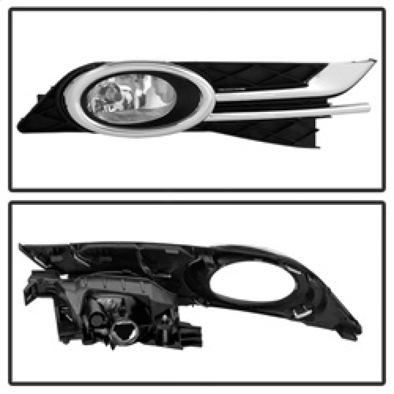 Spyder Honda Odyssey 2015-2016 OEM Fog Light W/Switch- Clear FL-CL-HODY2014-C SPYDER
