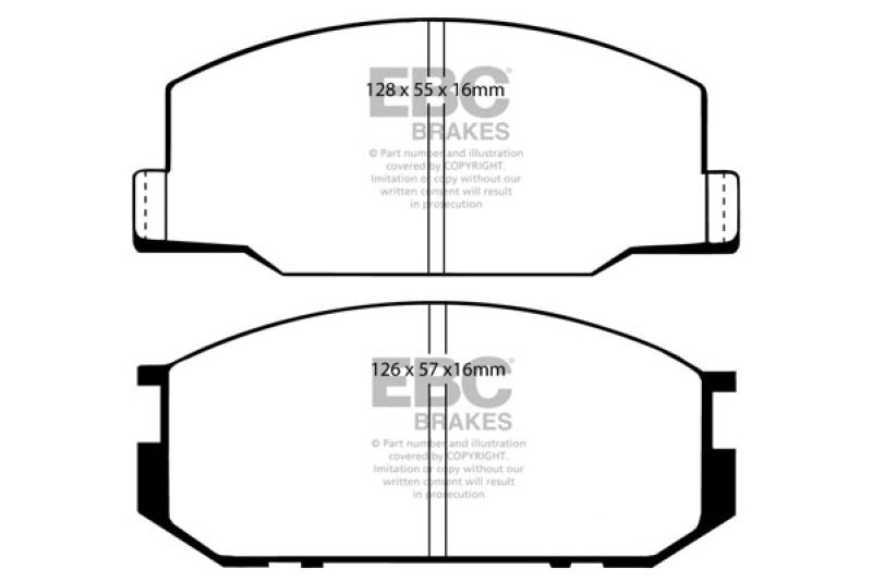 EBC YellowStuff Front Brake Pads - DP4456R EBC