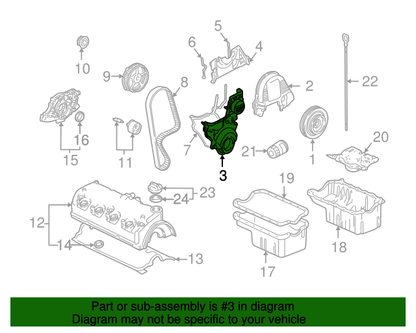 Genuine OEM Honda Lower Timing Cover Civic 2001-2005 (11811-PLC-000) X1