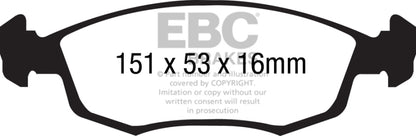 EBC Ultimax2 Front Brake Pads - UD1568 EBC
