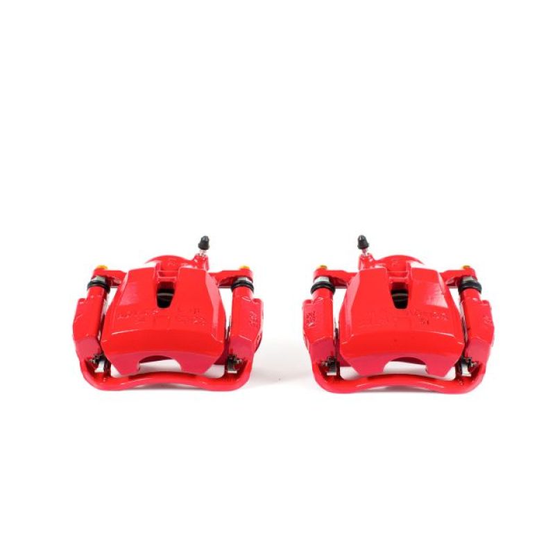 Power Stop 09-10 Pontiac Vibe Front Red Calipers w/Brackets - Pair PowerStop