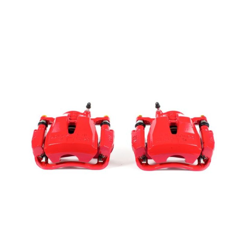 Power Stop 09-10 Pontiac Vibe Front Red Calipers w/Brackets - Pair