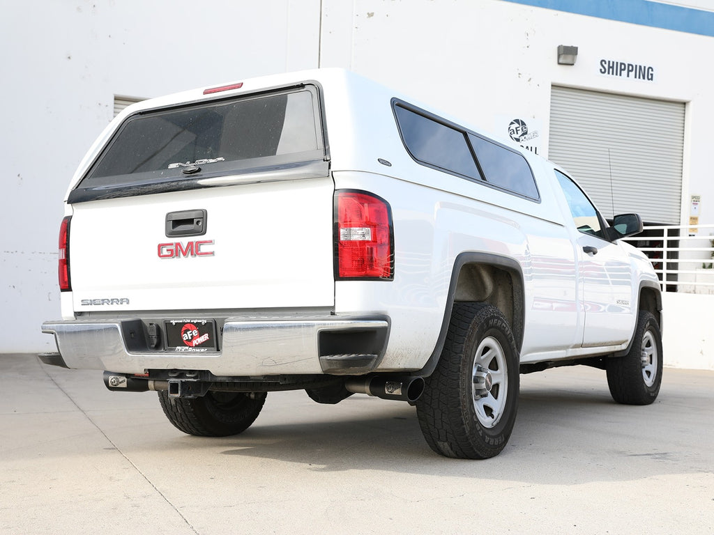 AFE Silverado / Sierra Gemini XV 3 IN 304 Stainless Steel Cat-Back Exhaust System w/ Cut-Out Black