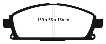 EBC Ultimax2 Front Brake Pads - UD855 EBC