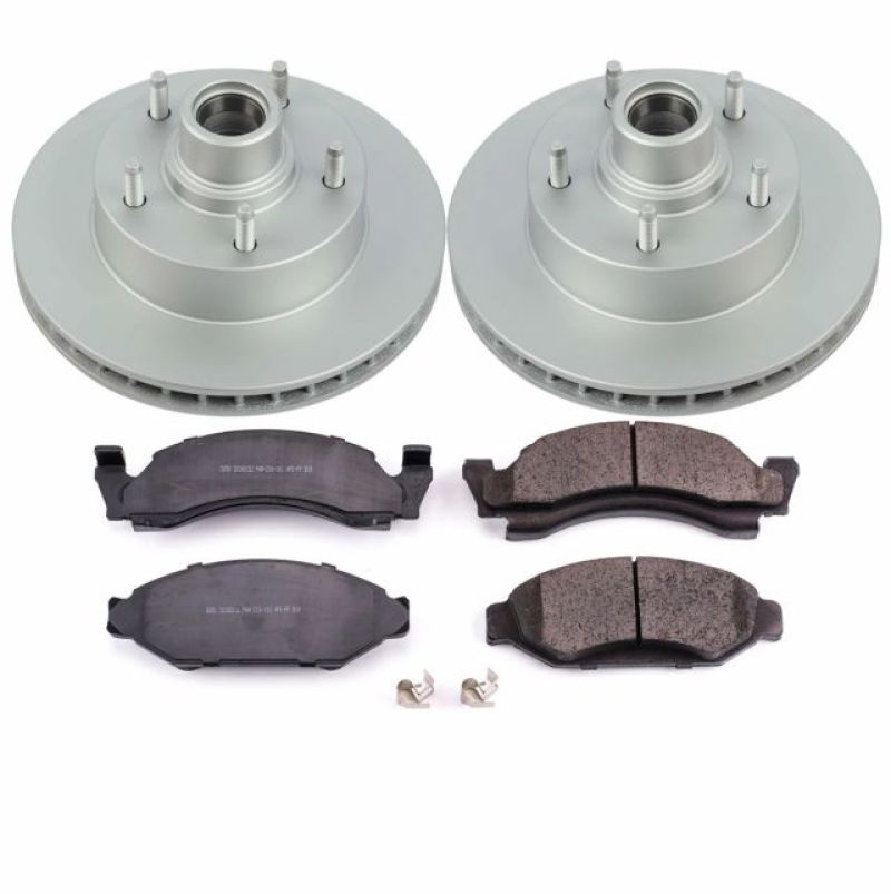 Power Stop 1986 Ford E-150 Front Z17 Evolution Geomet Coated Brake Kit PowerStop