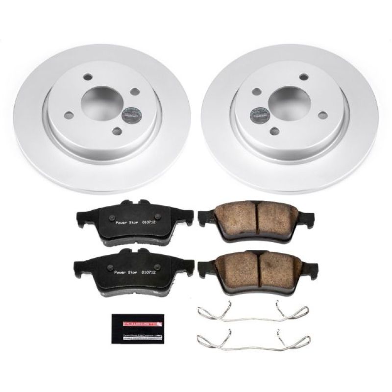 Power Stop 2018 Ford EcoSport Rear Z17 Evolution Geomet Coated Brake Kit PowerStop