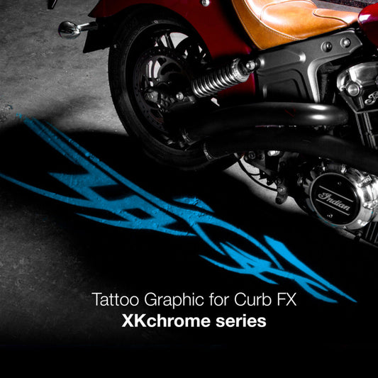 XKGlow 2pc CurbFX Film+Optic Tatoo Style - Part XK-CFX-FILM-TATOO