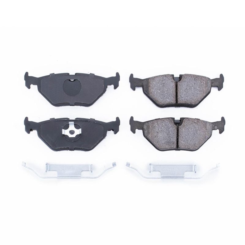 Power Stop 91-98 BMW 318i Rear Z17 Evolution Ceramic Brake Pads w/Hardware PowerStop