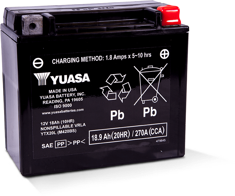 Yuasa Ytx20L Yuasa Battery