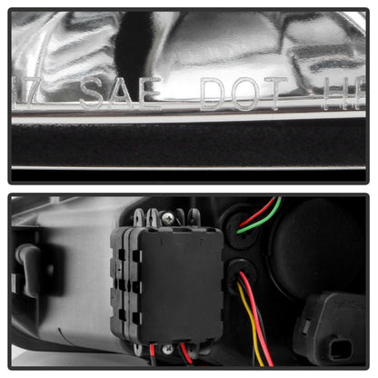 Spyder 15-18 Ford Focus Projector Headlights - Seq Turn Light Bar - Chrome PRO-YD-FF15-LBSEQ-C SPYDER