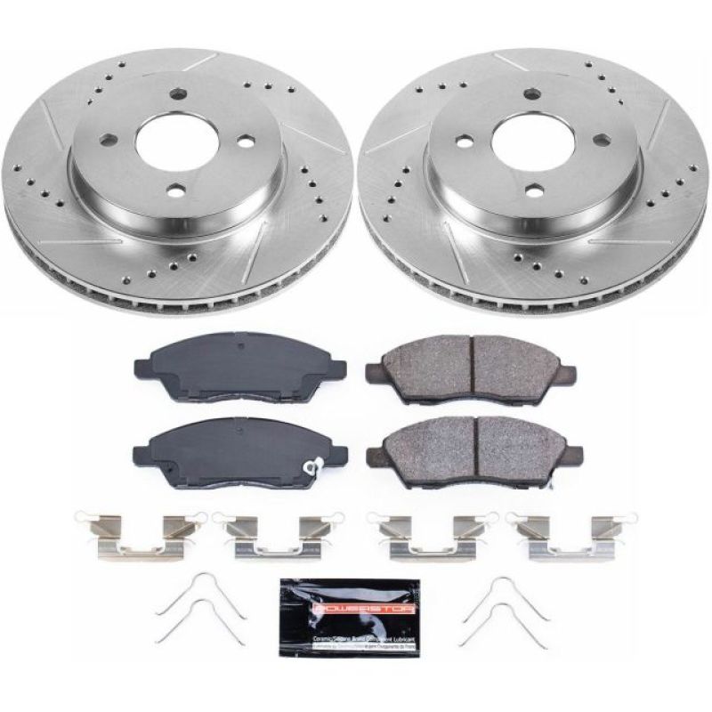 Power Stop 12-18 Nissan Versa Front Z23 Evolution Sport Brake Kit PowerStop