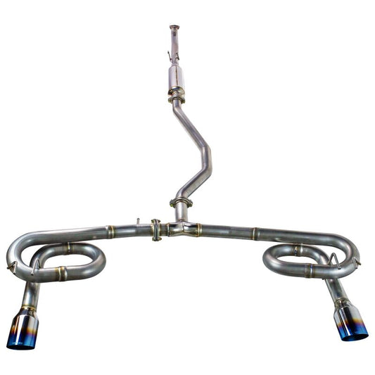 Remark 2022+ Honda Civic Sport Sedan (FE2) Catback Exhaust - Dual Burnt Stainless Steel Tips Remark