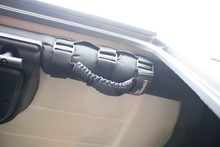 Load image into Gallery viewer, Fishbone Offroad Paracord Grab Handles w/Three Straps - Black