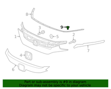 Load image into Gallery viewer, Genuine OEM Honda Clip Hood Seal (91504-TBA-A01) X1