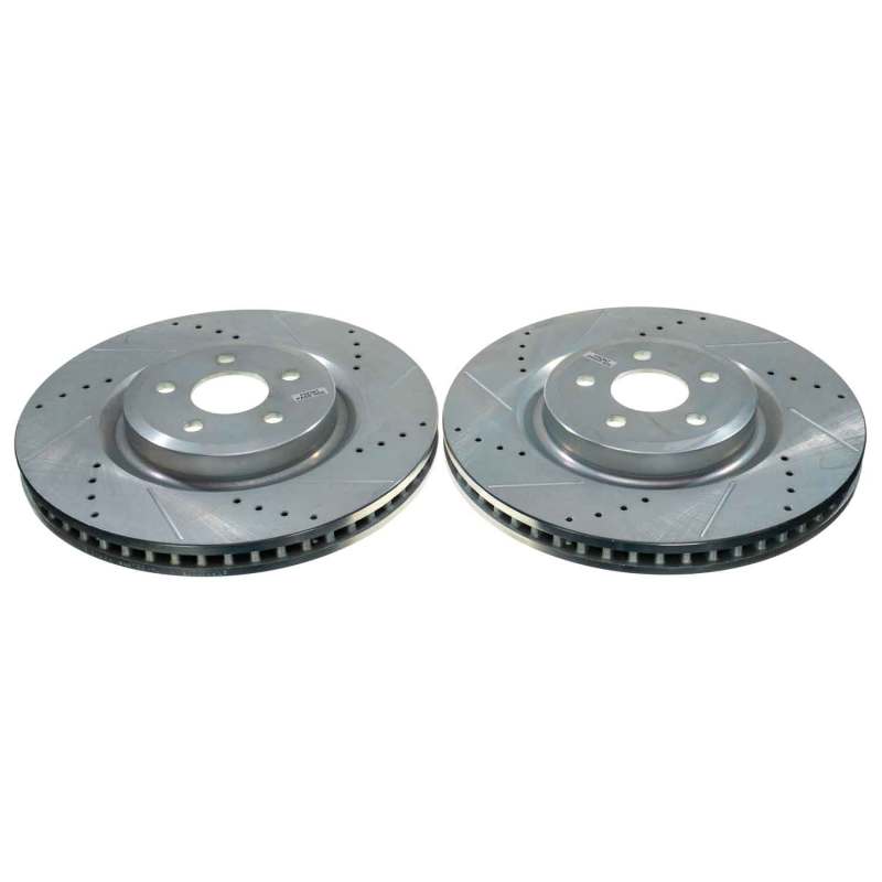 Power Stop 19-22 Ford Edge Front Evolution Drilled & Slotted Rotor (Pair)