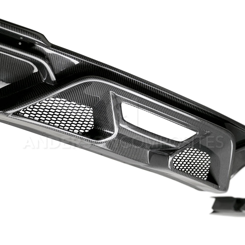 Anderson Composites 2020 - 2023 Mustang Shelby GT500 Carbon Fiber Rear Diffuser - AC-RL20FDMU500