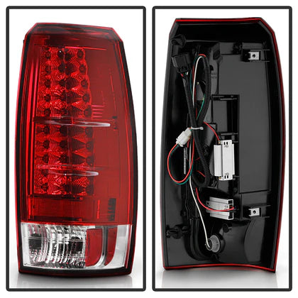 Spyder Chevy Avalanche 07-13 LED Tail Lights Red Clear ALT-YD-CAV07-LED-RC