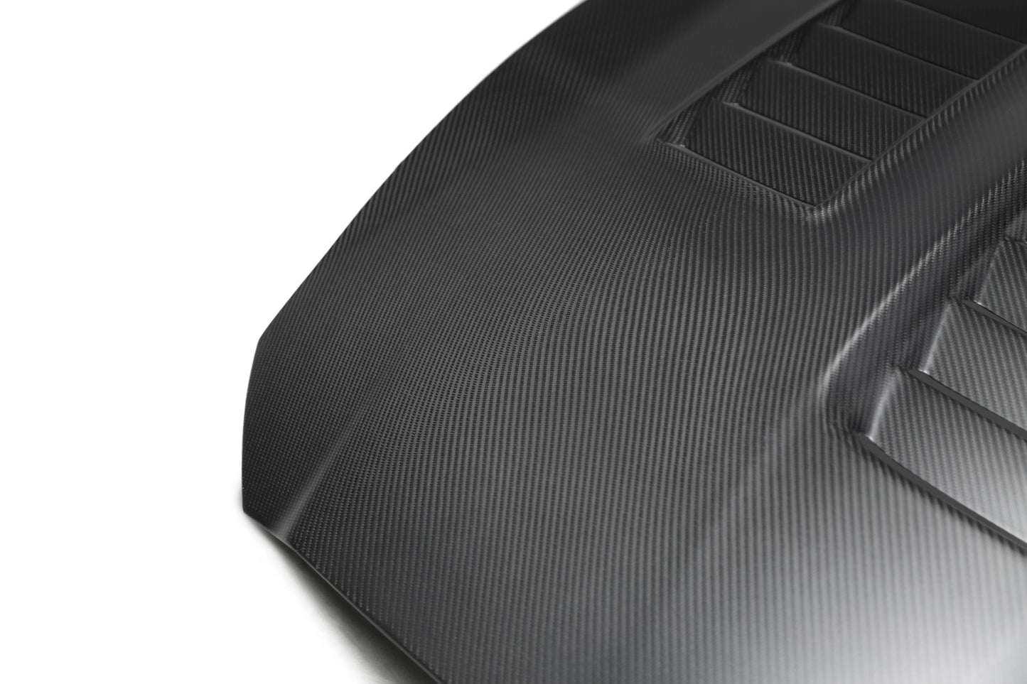 Anderson Composites 2015 - 2020 Shelby GY350 Dry Carbon Fiber Hood - AC-HD15FDMU350-CR-DRY