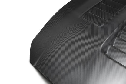 Anderson Composites 2015 - 2020 Shelby GY350 Dry Carbon Fiber Hood - AC-HD15FDMU350-CR-DRY