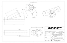 Load image into Gallery viewer, QTP 2.50 Inch Stainless Steel Exhaust Cutout (Universal) - 10250